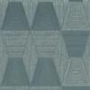 green geometric wallpaper from casamance