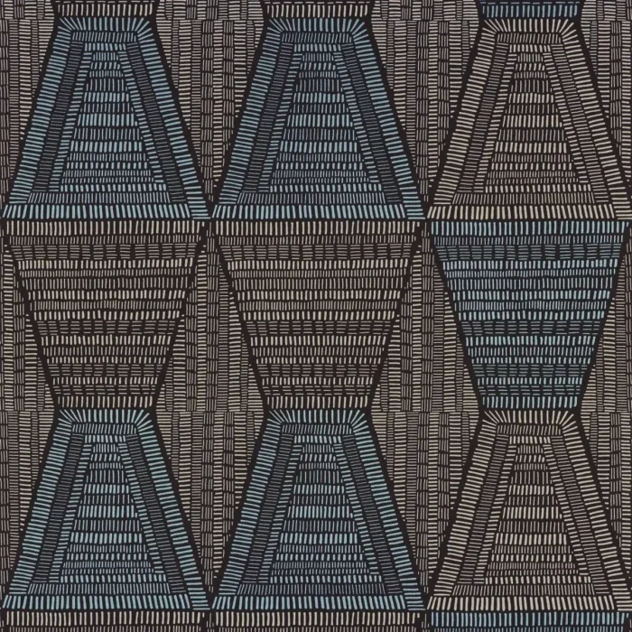 Daia Wallpaper - Noir / Givre swatch