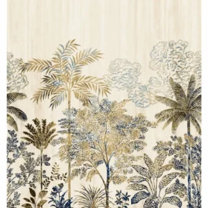 multicolour botanical wallpaper from casamance