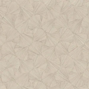 white geometric wallpaper from casamance