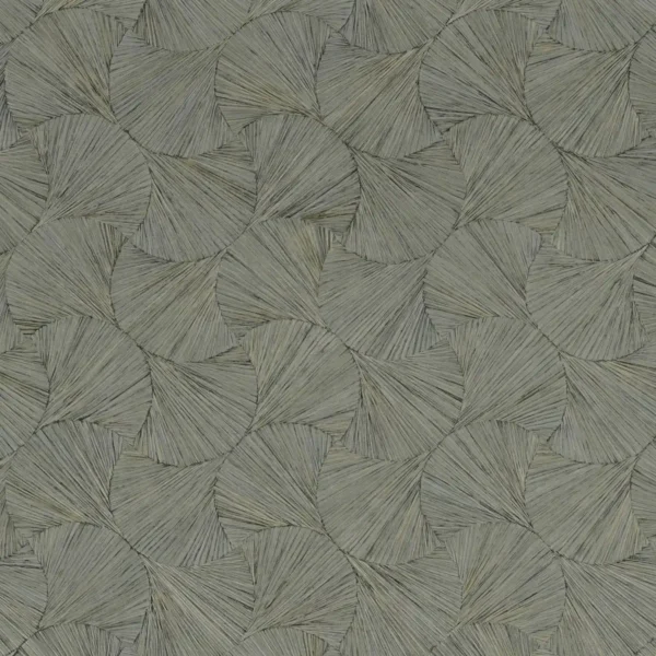Lombok Wallpaper - Pierre Bleue by green geometric wallpaper from casamance
