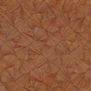 orange geometric wallpaper from casamance