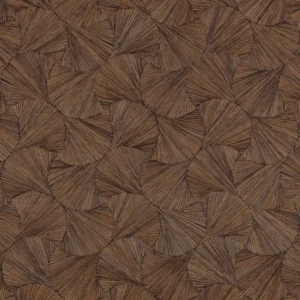 brown geometric wallpaper from casamance