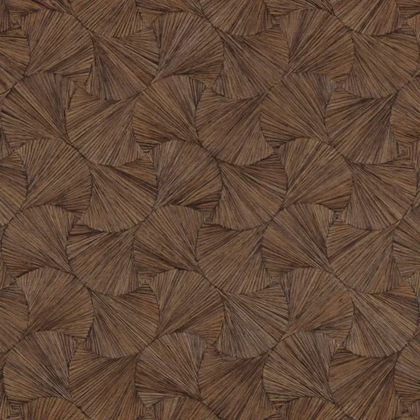Lombok Wallpaper - Ebene by brown geometric wallpaper from casamance