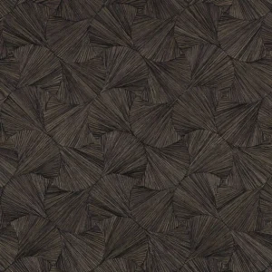 black-grey geometric wallpaper from casamance