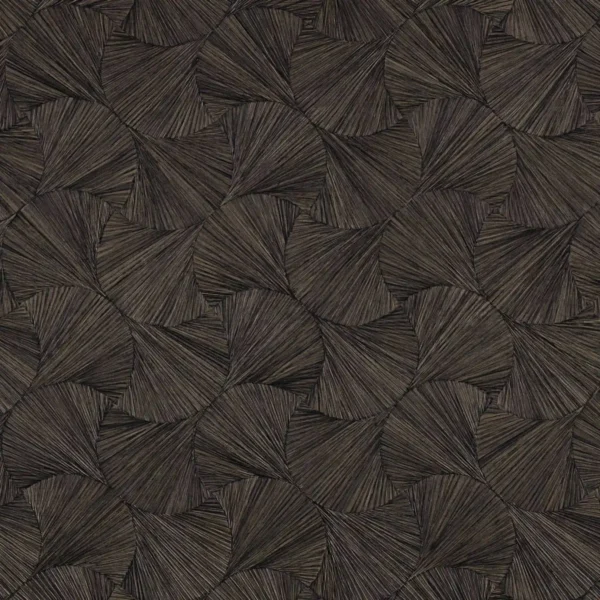 black-grey geometric wallpaper from casamance