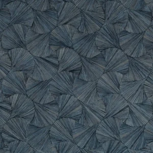 blue geometric wallpaper from casamance