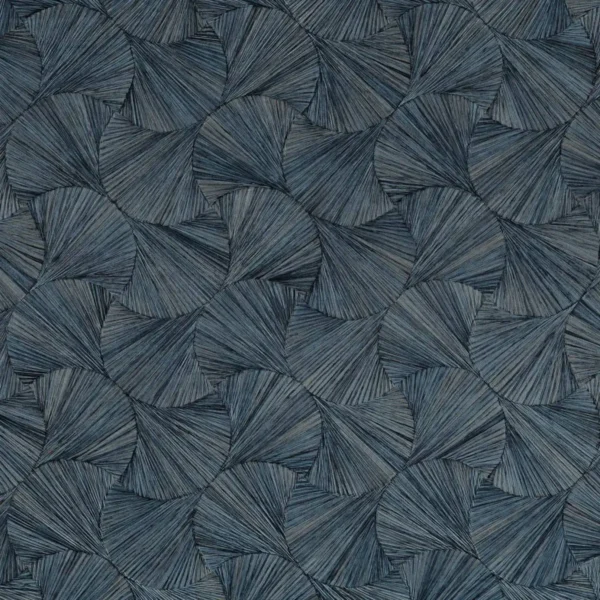 Lombok Wallpaper - Orage by blue geometric wallpaper from casamance