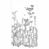 black-grey botanical wallpaper from caselio