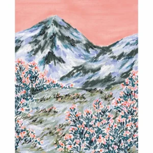 multicolour botanical wallpaper from caselio