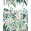 green botanical wallpaper from caselio