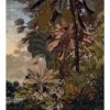 black-grey botanical wallpaper from caselio