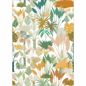 green botanical wallpaper from caselio