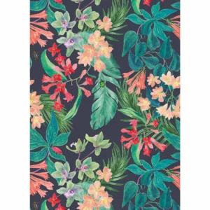 green botanical wallpaper from caselio