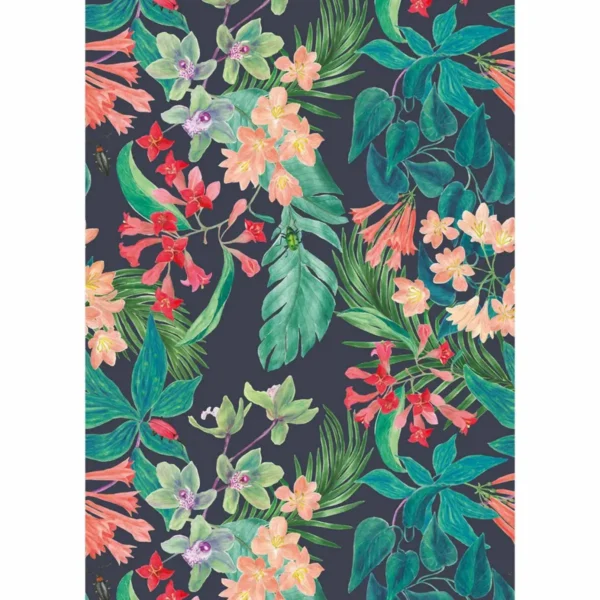 Maylis Wallpanel - Multicouleurs by green botanical wallpaper from caselio