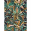 black-grey botanical wallpaper from caselio