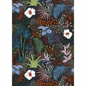 multicolour botanical wallpaper from caselio