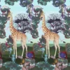 green animal wallpaper from christian lacroix