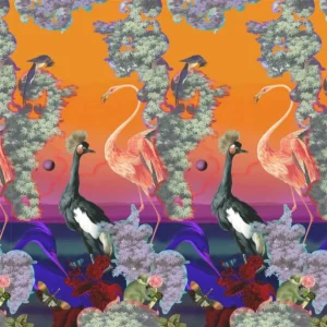 multicolour animal wallpaper from christian lacroix