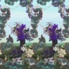 green botanical wallpaper from christian lacroix