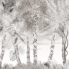 black-grey botanical wallpaper from christian lacroix