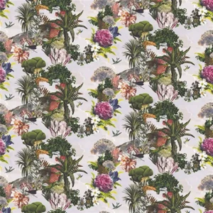green botanical wallpaper from christian lacroix