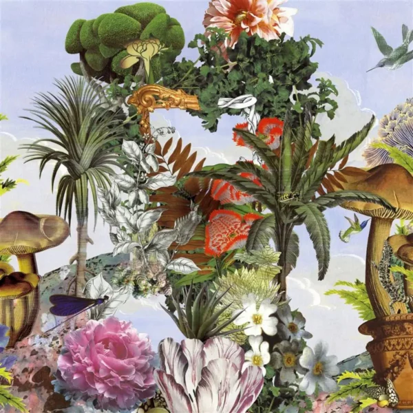 Jardin des Reves Panoramic Wallpaper - Prisme by multicolour botanical wallpaper from christian lacroix