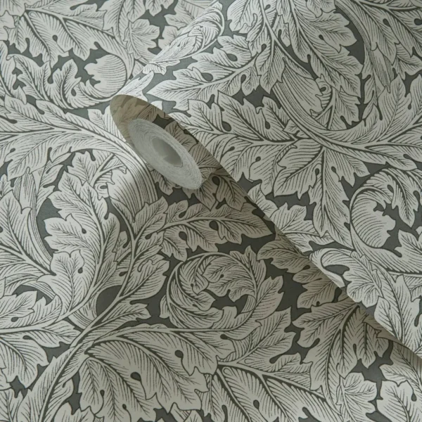 Acanthus Wallpaper - Slate from