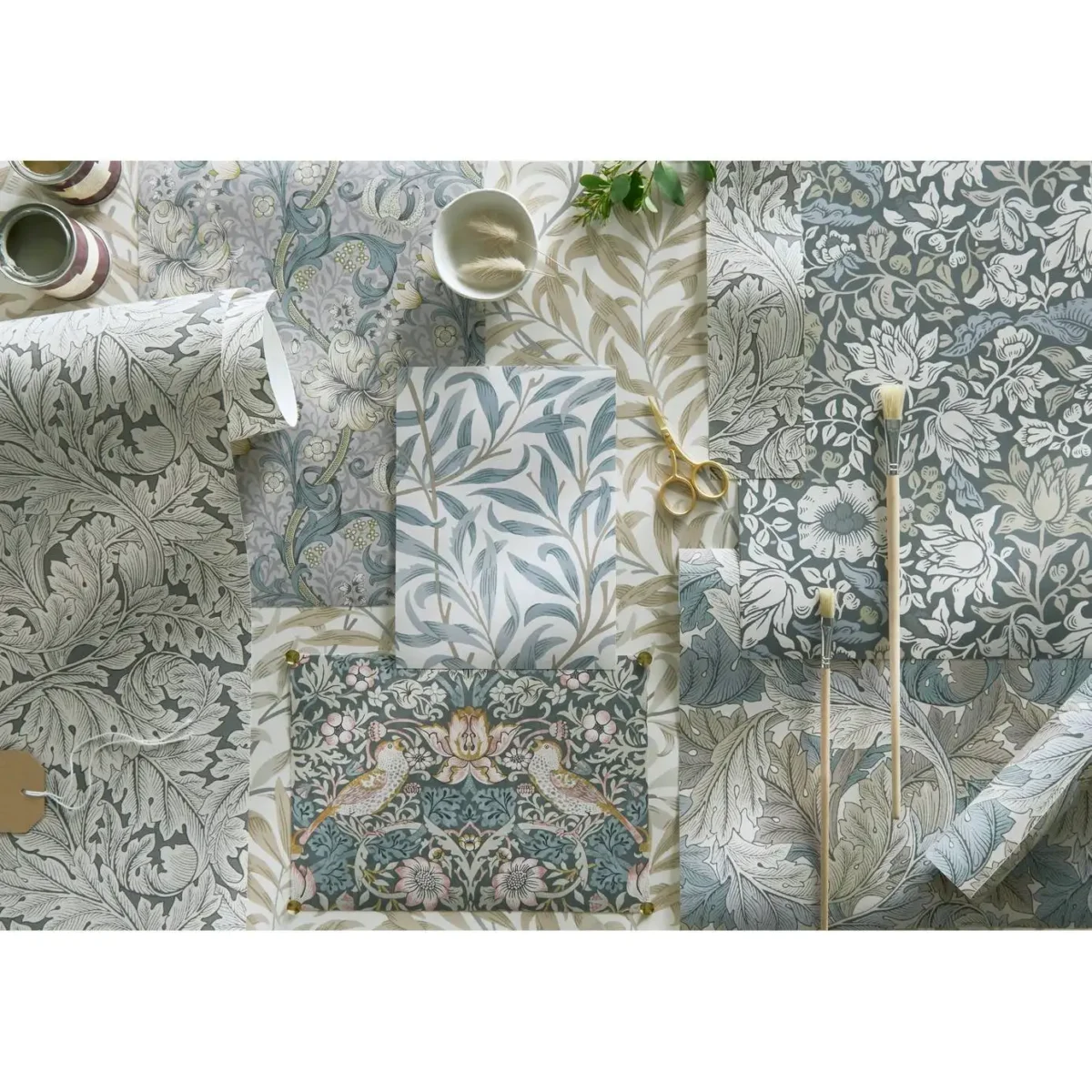 Willow Boughs Wallpaper - Teal by Willow Boughs Wallpaper - Teal from