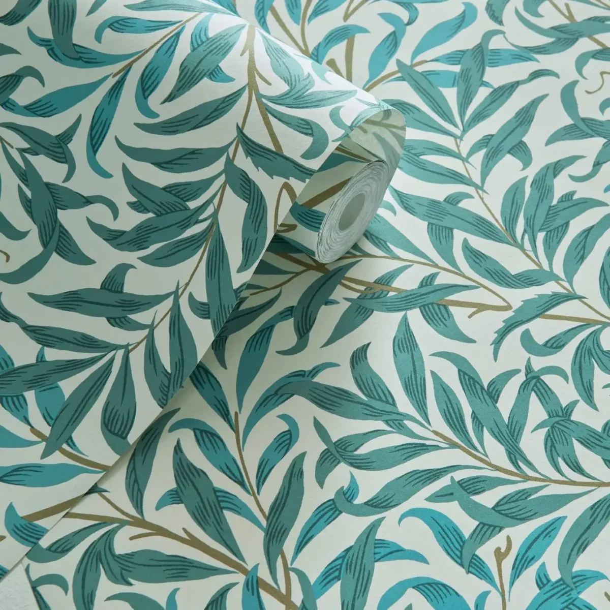 Willow Boughs Wallpaper - Teal by Willow Boughs Wallpaper - Teal from