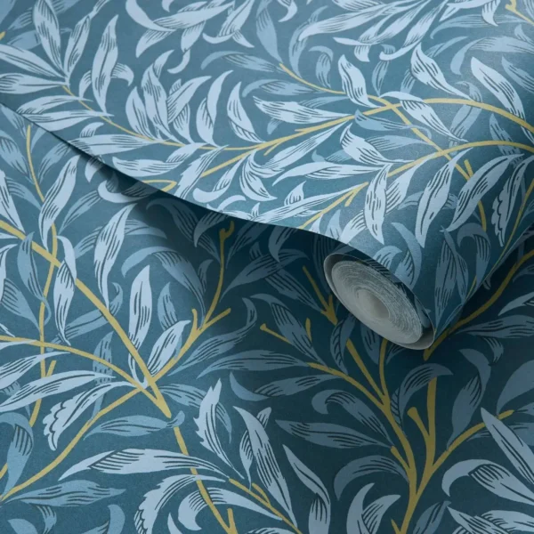 Willow Boughs Wallpaper - Denim from