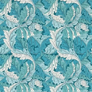 blue botanical wallpaper from clarke & clarke