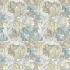 black-grey botanical wallpaper from clarke & clarke