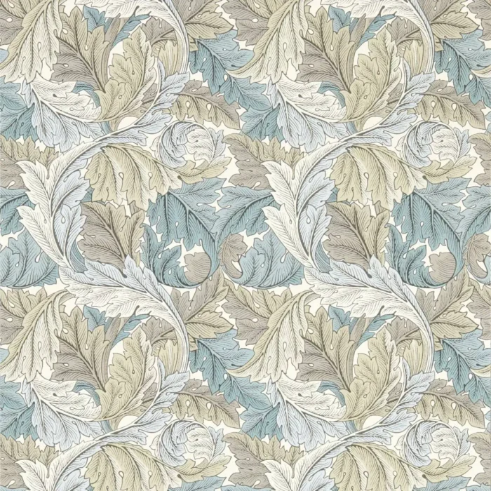 Acanthus Wallpaper - Slate / Dove swatch