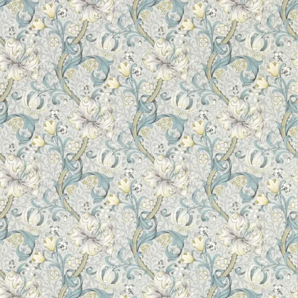 blue botanical wallpaper from clarke & clarke