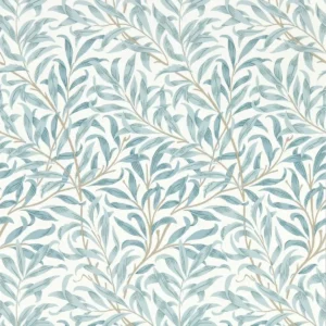 blue botanical wallpaper from clarke & clarke