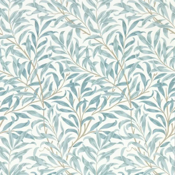 blue botanical wallpaper from clarke & clarke