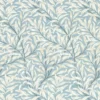 blue botanical wallpaper from outlet sales