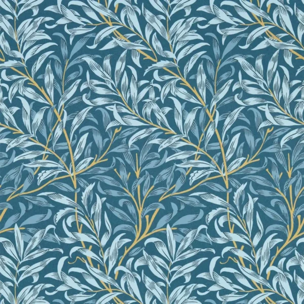blue botanical wallpaper from clarke & clarke