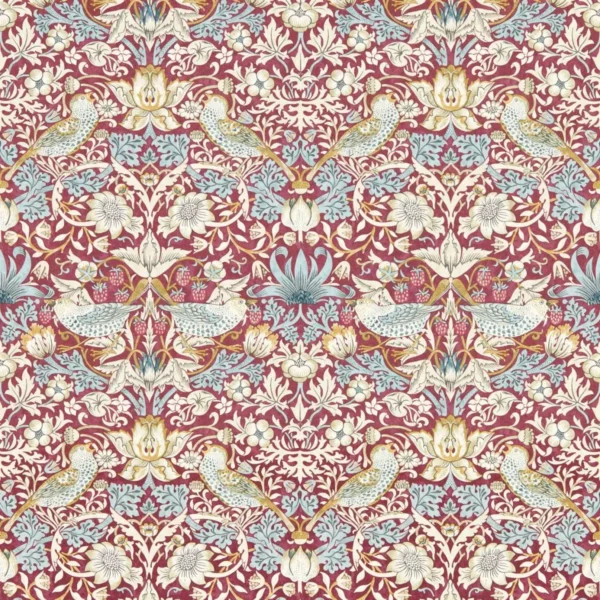 red animal wallpaper from clarke & clarke
