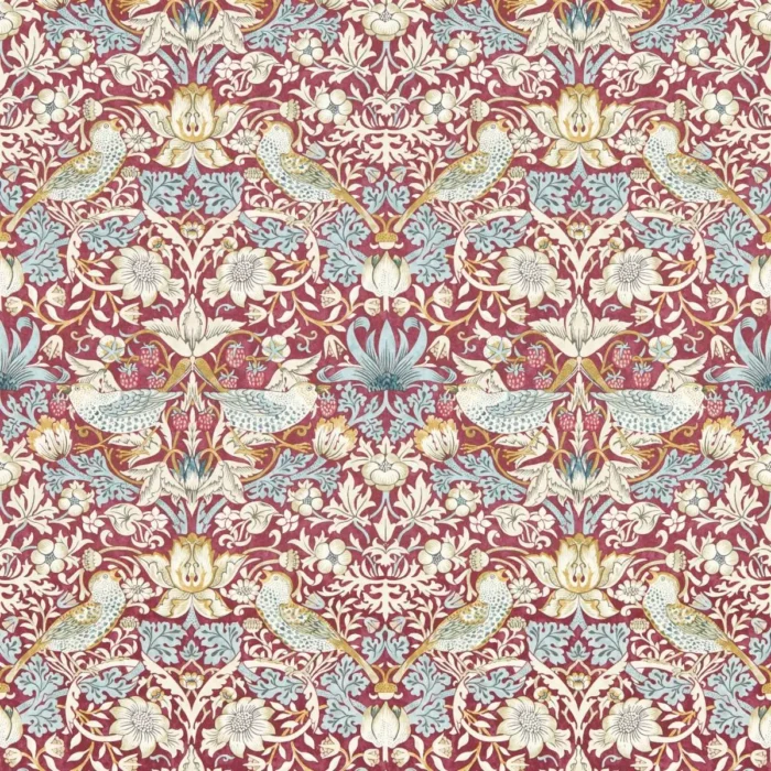 Strawberry Thief Wallpaper - Plum swatch