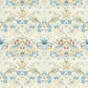 white animal wallpaper from clarke & clarke
