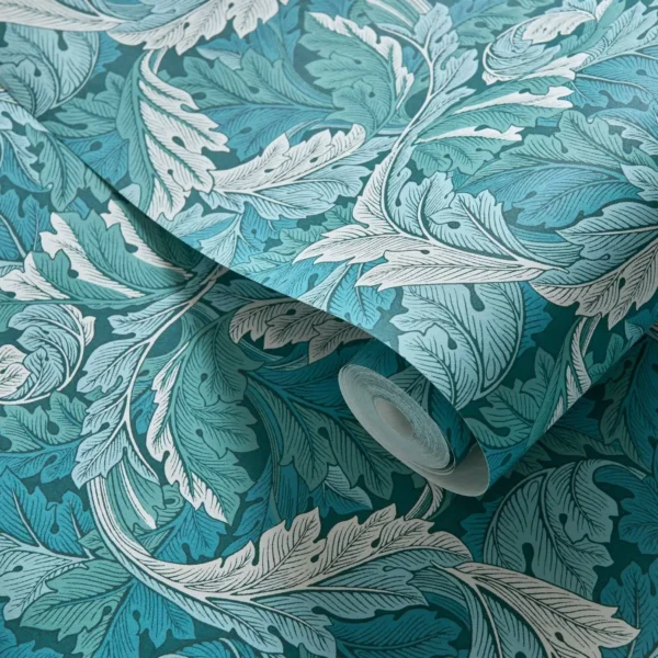 Acanthus Wallpaper - Teal from