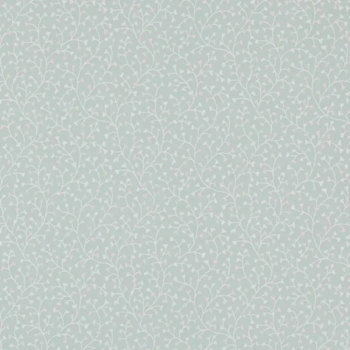 Cress Wallpaper - Old Blue fabric swatch W7013-01