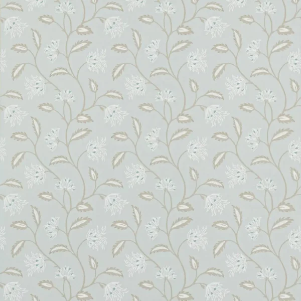 Oterlie Wallpaper - Old Blue by blue botanical wallpaper from colefax & fowler
