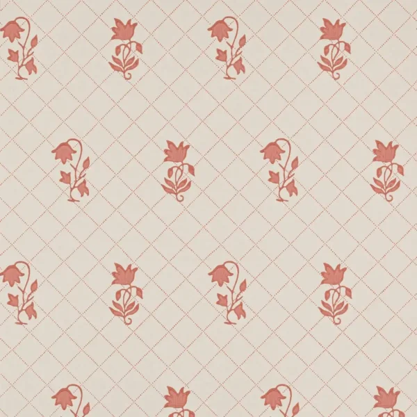 Berkeley Sprig Wallpaper - Red by red botanical wallpaper from colefax & fowler