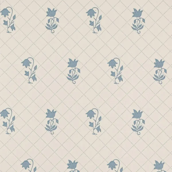 blue botanical wallpaper from colefax & fowler