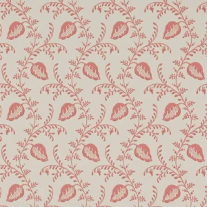red botanical wallpaper from colefax & fowler