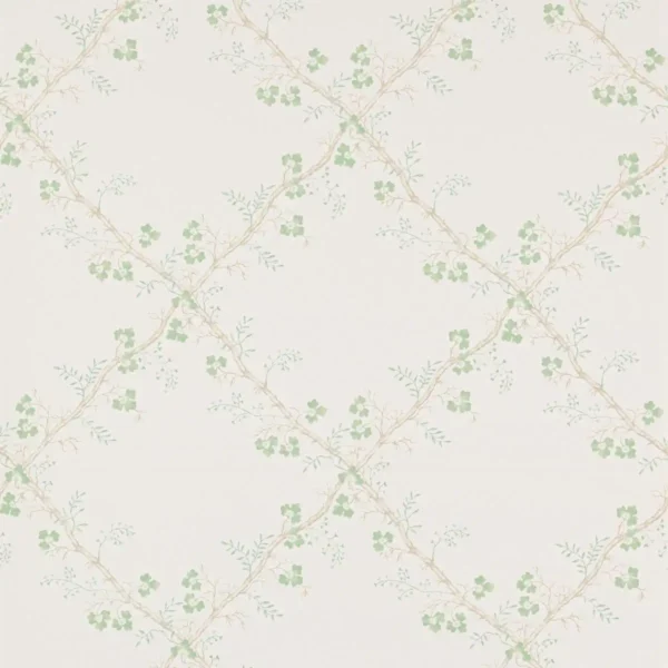 Trefoil Trellis Wallpaper - Celadon by green botanical wallpaper from colefax & fowler