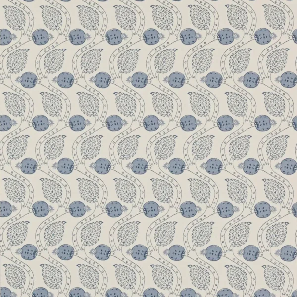 blue botanical wallpaper from colefax & fowler